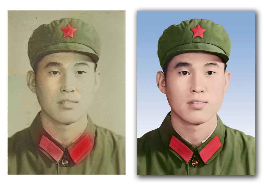 水满乡破损照片修复-18