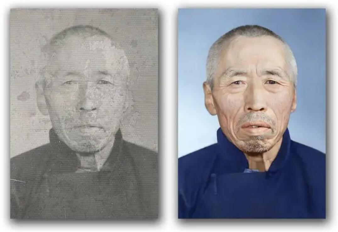 水满乡破损照片修复-56